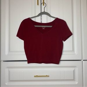 Red Cropped T-shirt